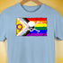 Intersex Inclusive Progress Pride Pirate Flag Premium Unisex T-Shirt - Baby Blue